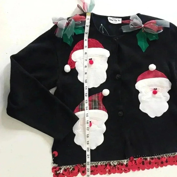 Shane Lee Inc. Ugly Christmas Santa Sequin Sweater - Picture 4 of 8